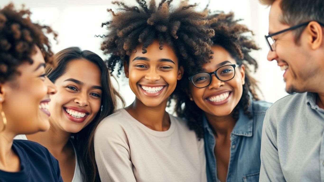 Personas sonriendo y conectando con AXA.