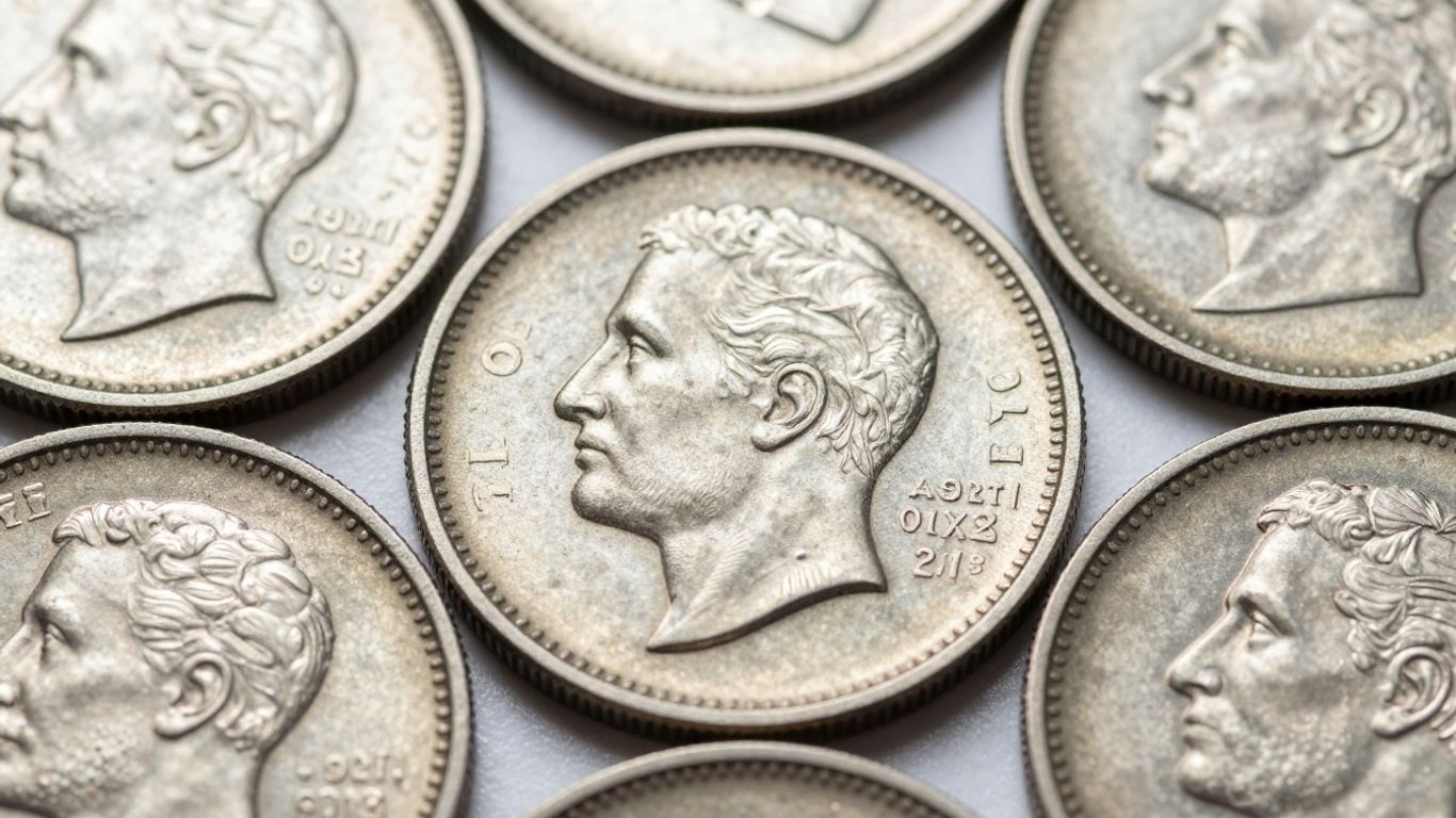 Off-center error coins with visible minting imperfections.