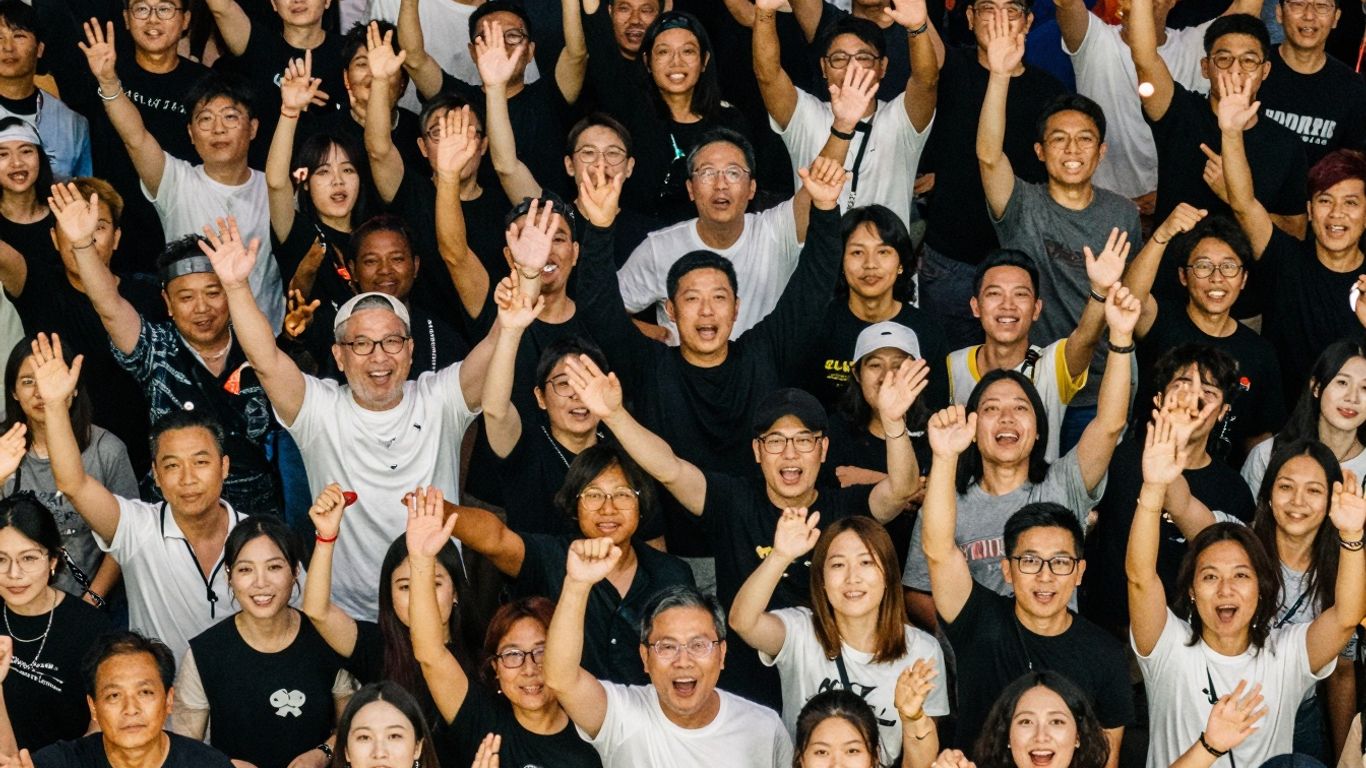 Diverse global community celebrating together worldwide.