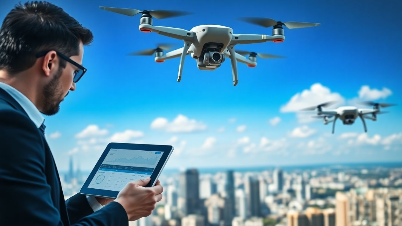 Drone services growth and advanced technology.