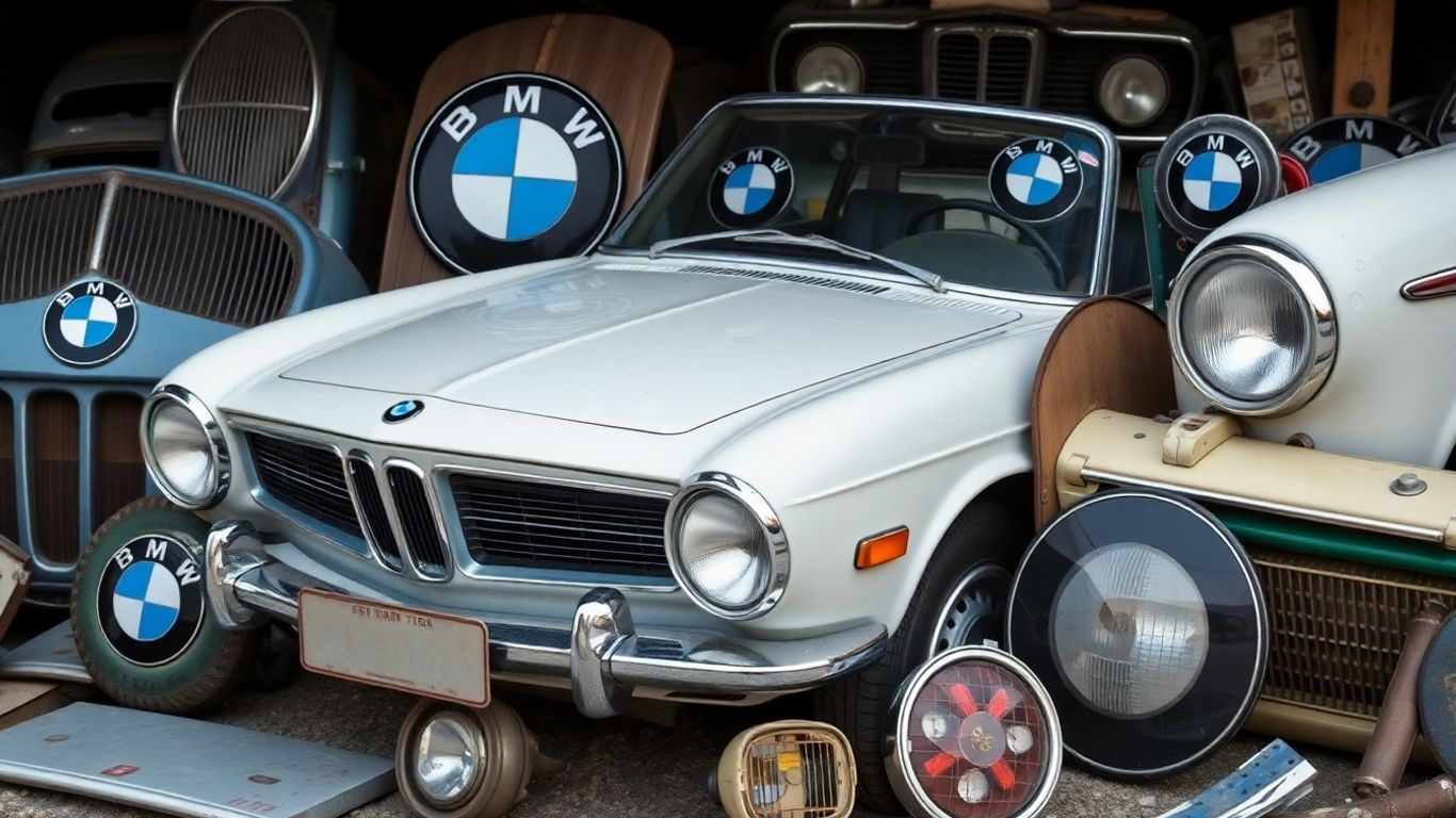 Rare BMW exterior car parts collection
