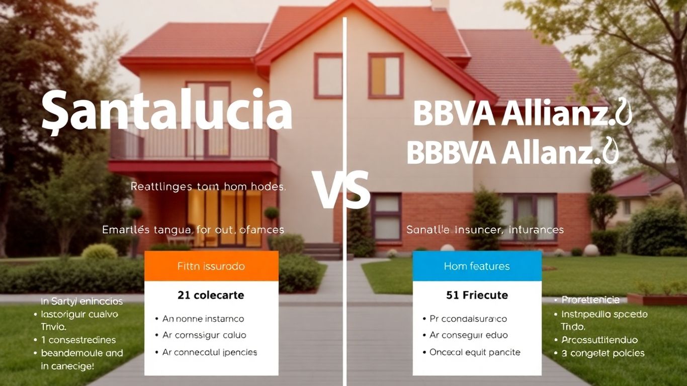 Comparativa de seguros de hogar Santalucía y BBVA Allianz.