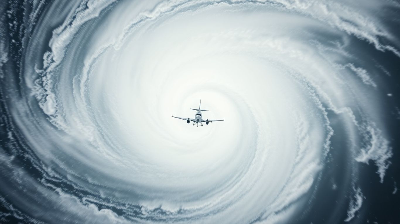 Avion dans l'œil de l'ouragan Melissa