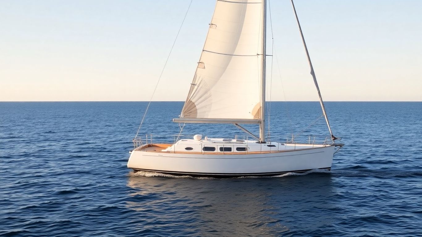 Vancouver 28 sailboat on blue water