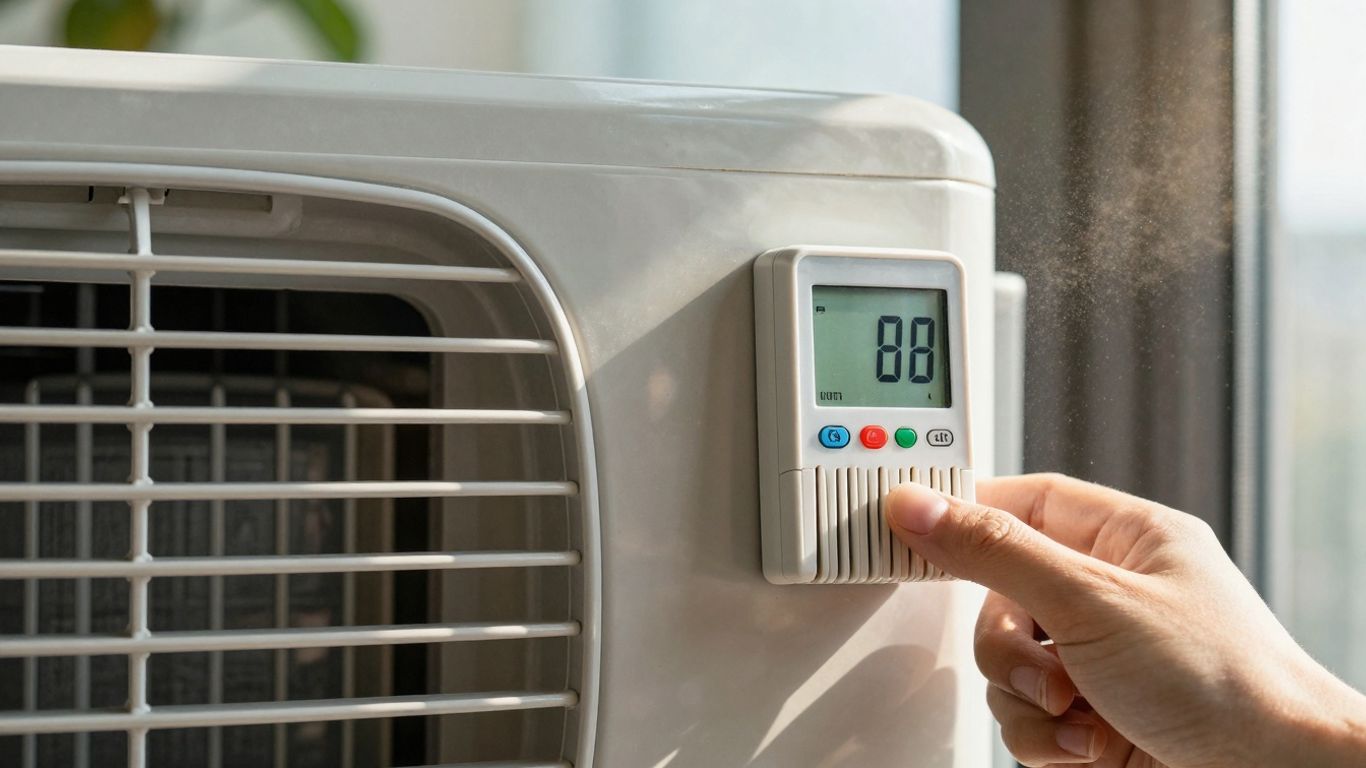 Klimaanlage senkt Kosten durch niedrige Temperatureinstellung.