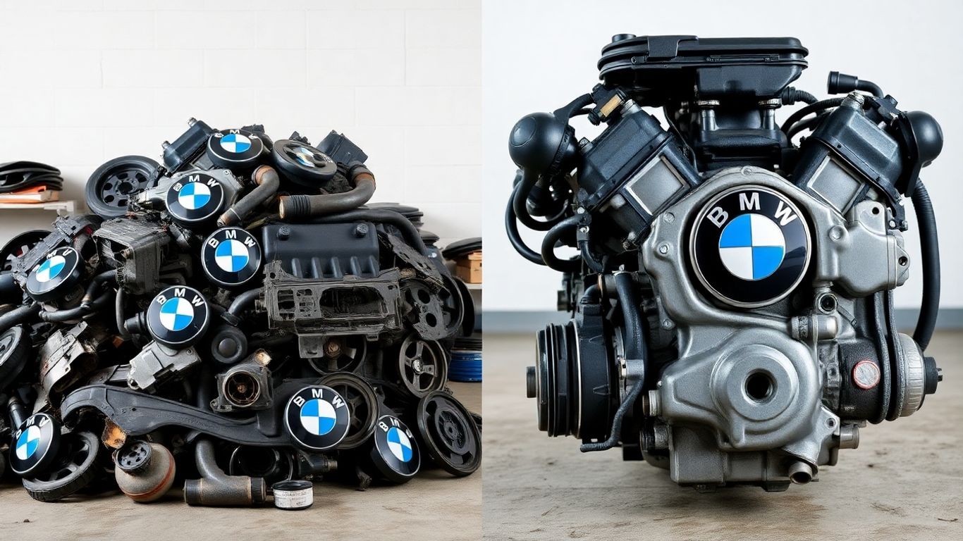 BMW parts comparison: used vs. new