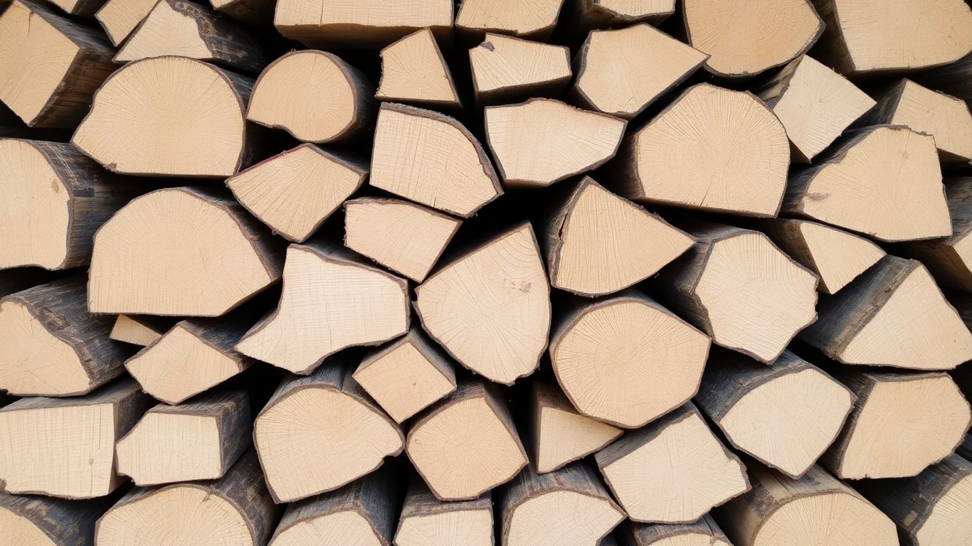 Alder wood logs for smoking