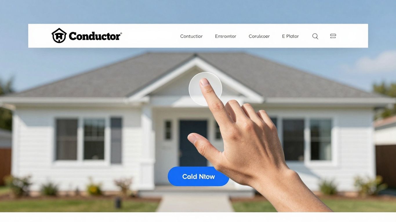 Contractor website lead generation call to action button