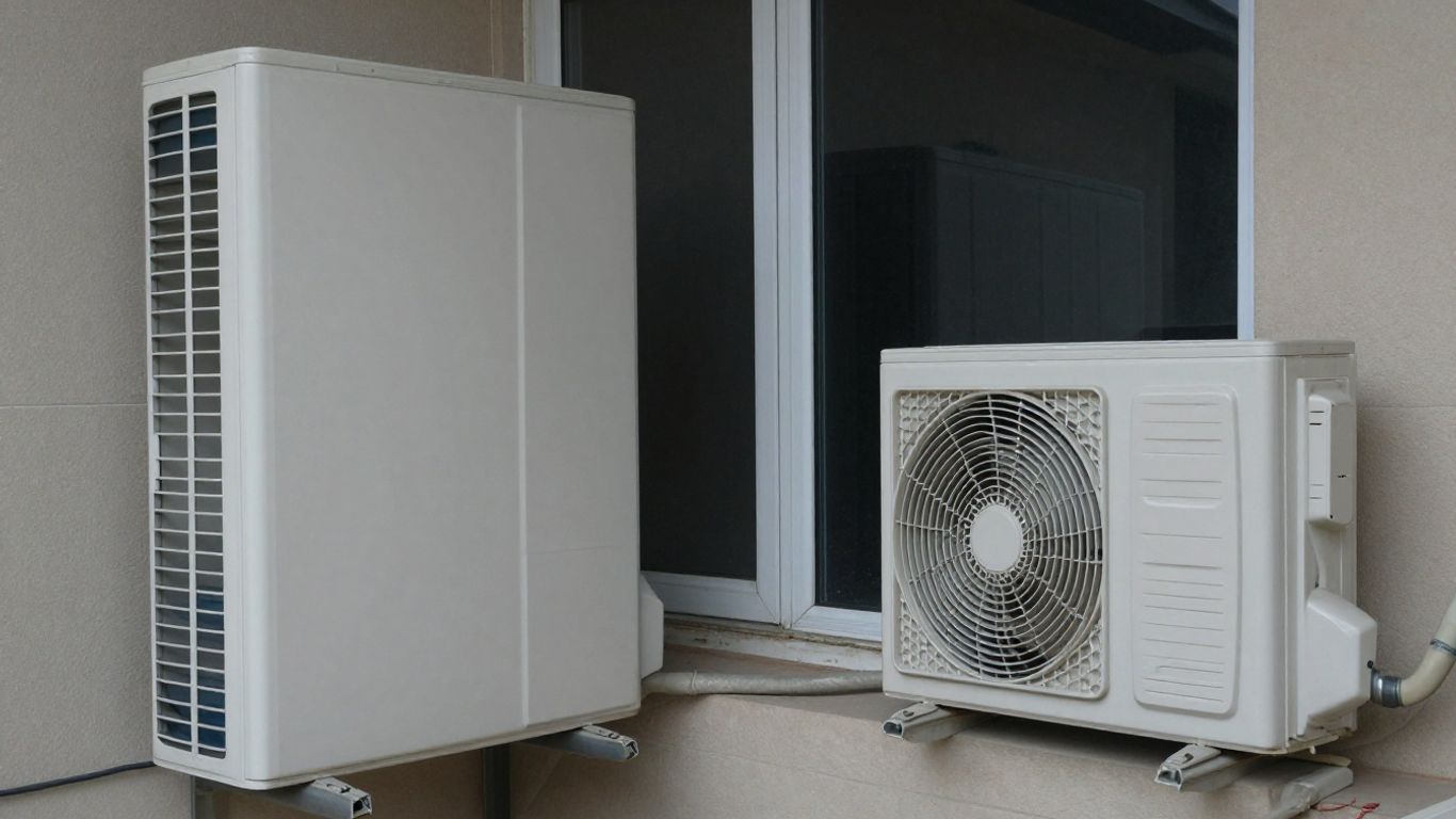 Climatisation sans groupe extérieur comparée au système split.