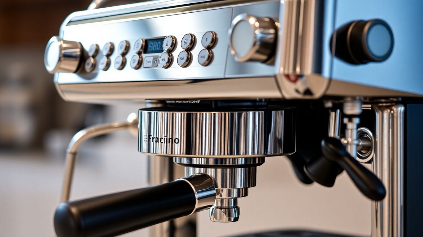 Fracino Vesuvius coffee machine with steam wand.