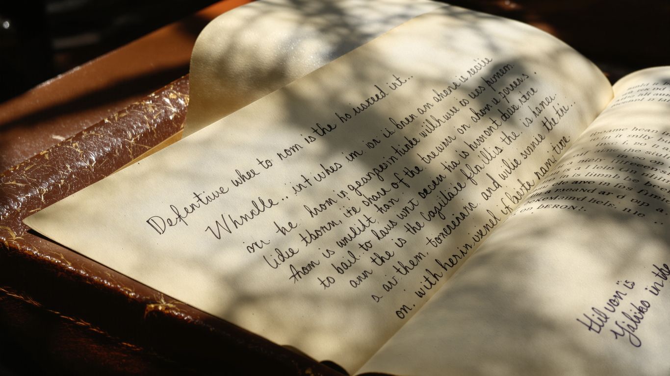 Handwritten codicil tucked into an old book.