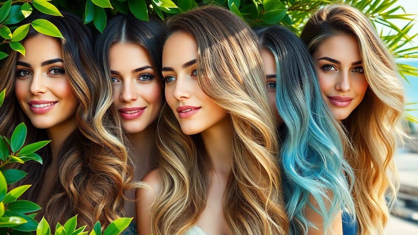 Australian hair trends: healthy, diverse styles in natural light.