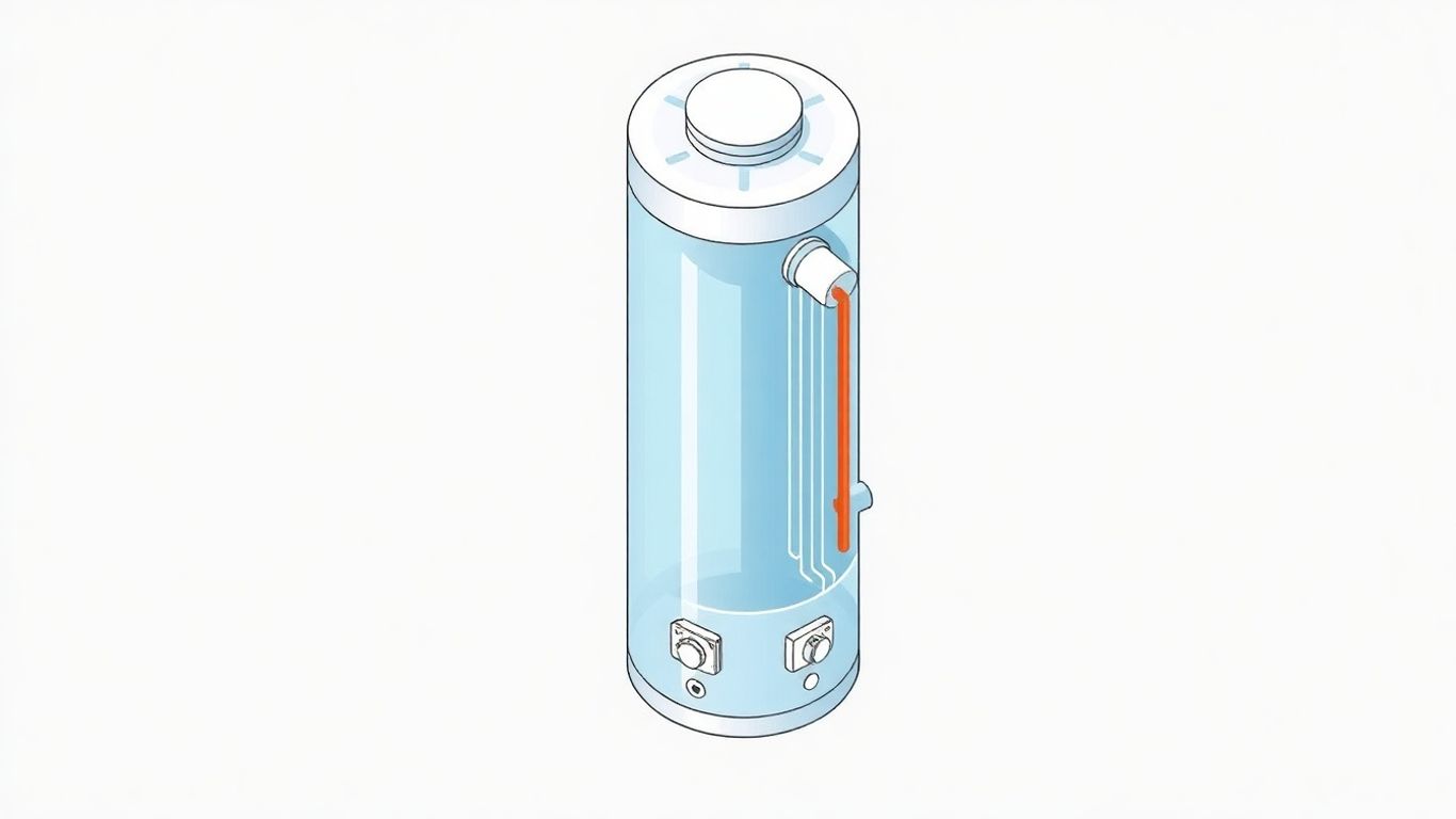 Water heater components illustration