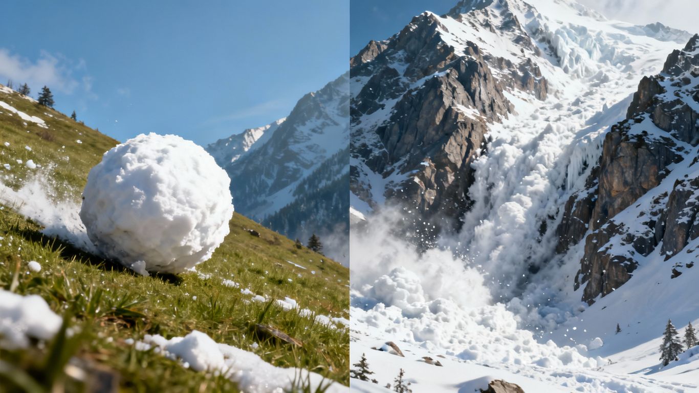 Debt snowball and avalanche visual comparison.