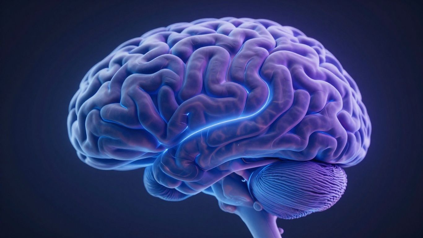 Brain with healing light