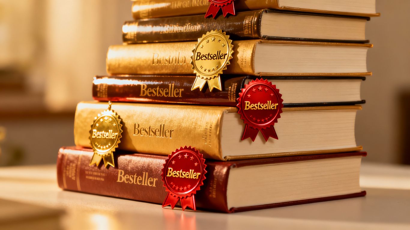 Stack of New York Times bestselling books