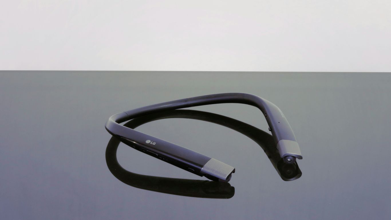 black and silver wireless headphones