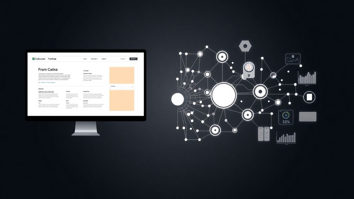 Balanced design and SEO strategy visual