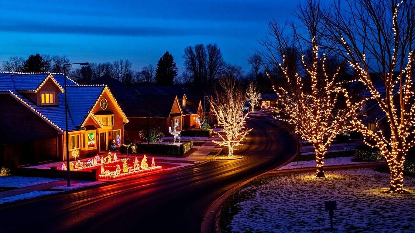 Sunset Hills homes with elaborate Christmas light displays
