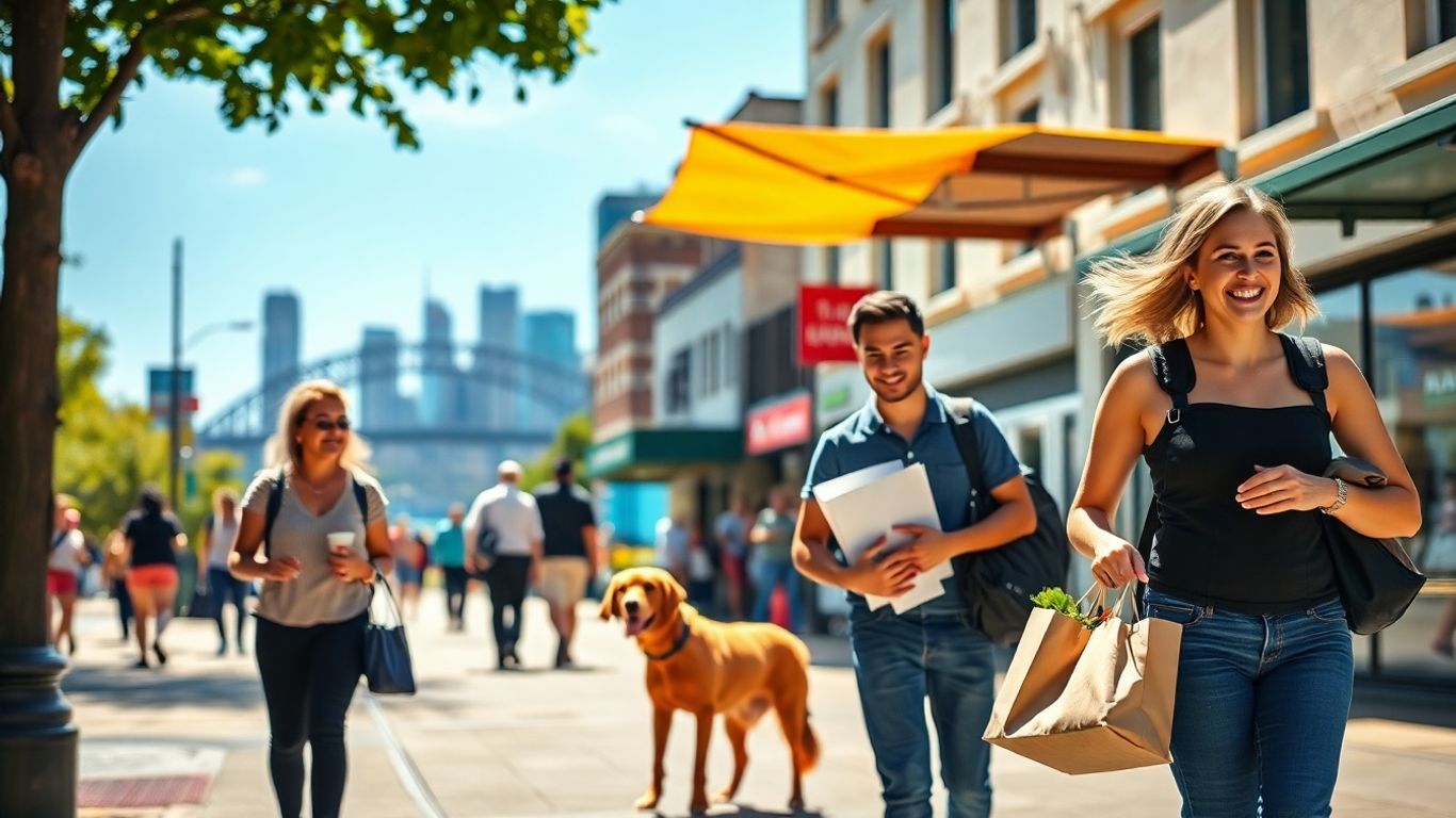 Sydney people working service jobs for quick cash.