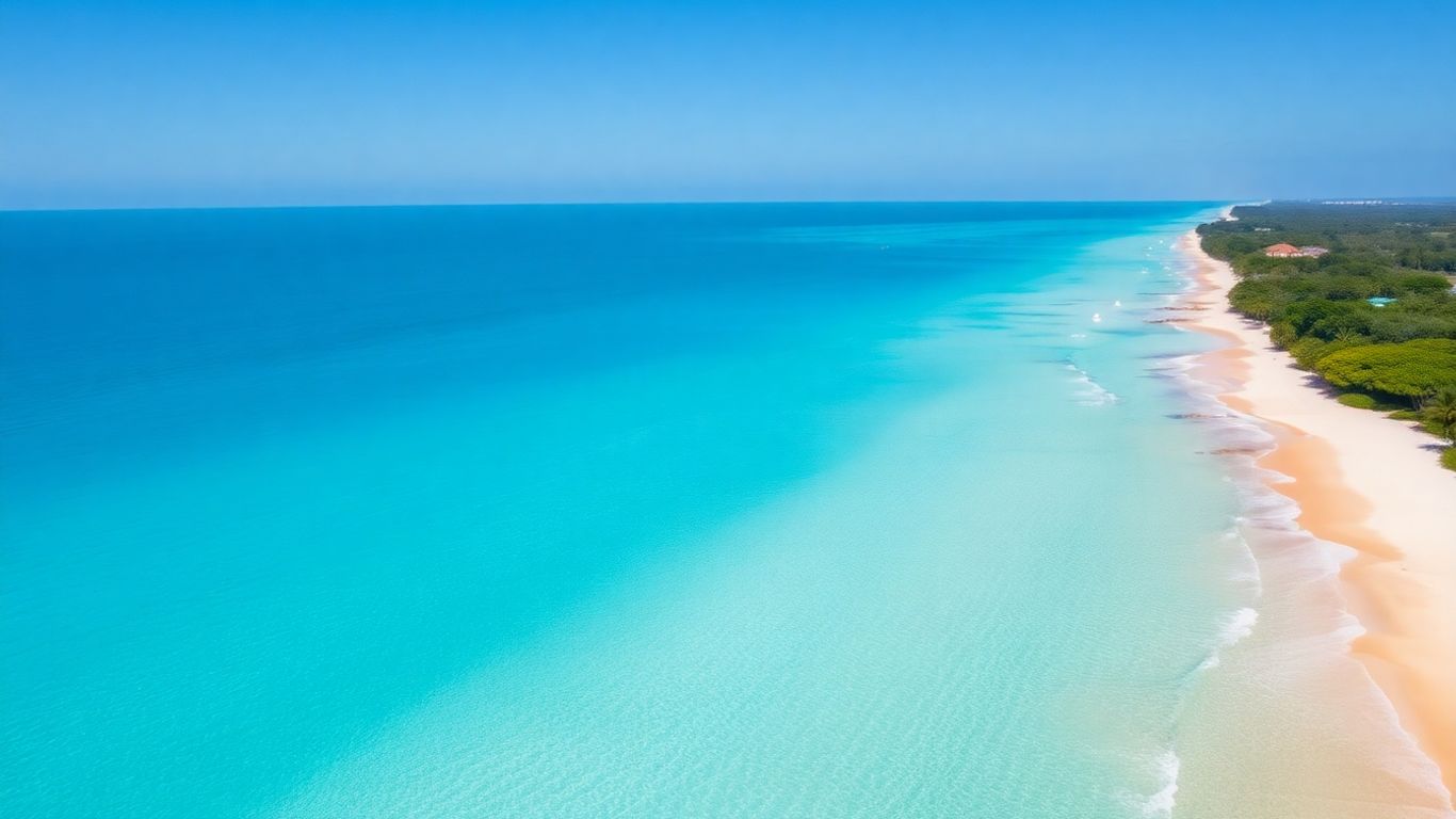 Pristine Sumba beach with turquoise water and lush green foliage.