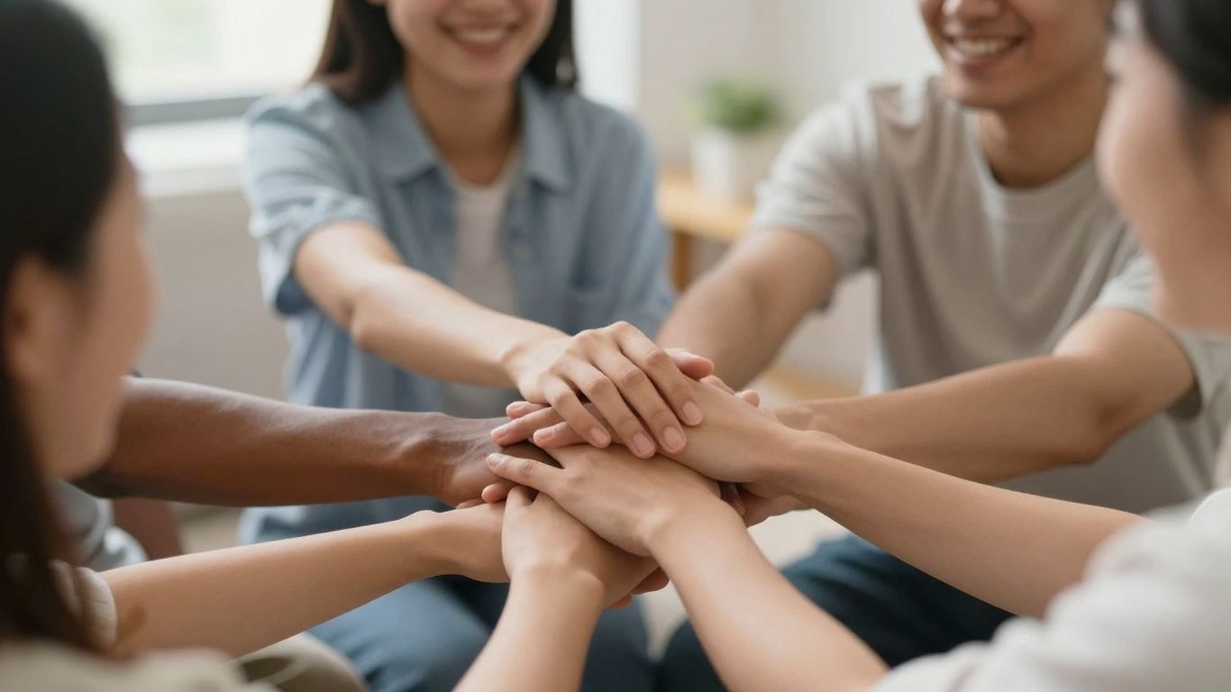 Building brand loyalty through engagement. People connecting and building trust in a positive environment.