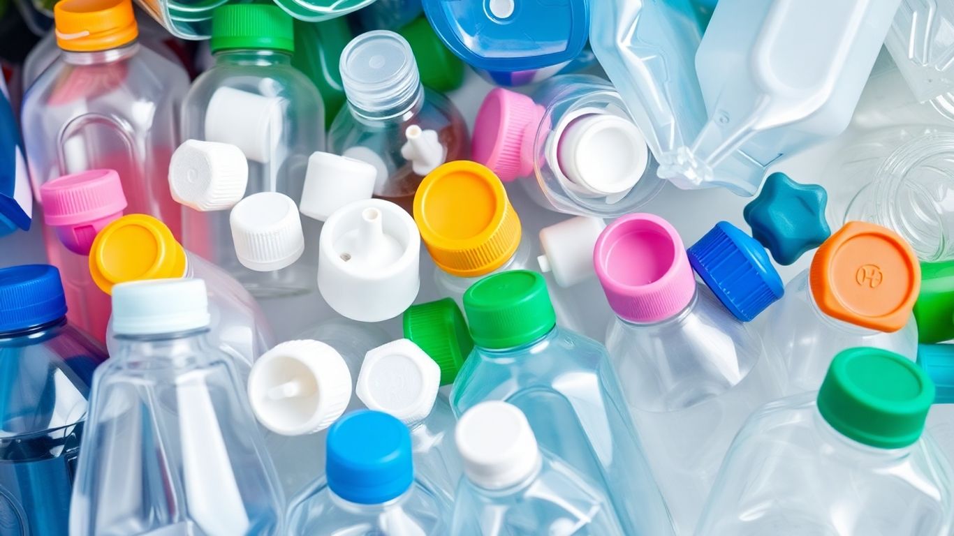 Ambalaje din plastic curate pentru reciclare.