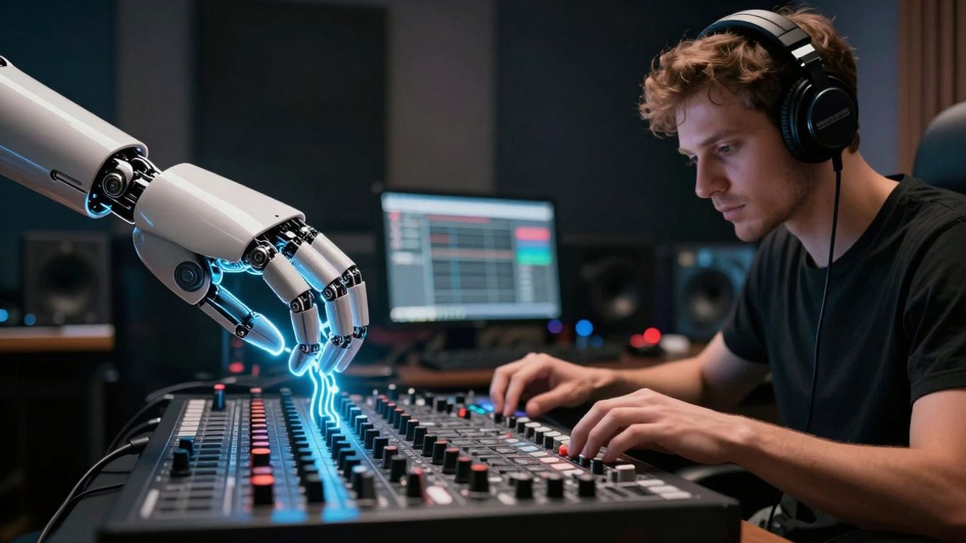 AI music creation versus human producer