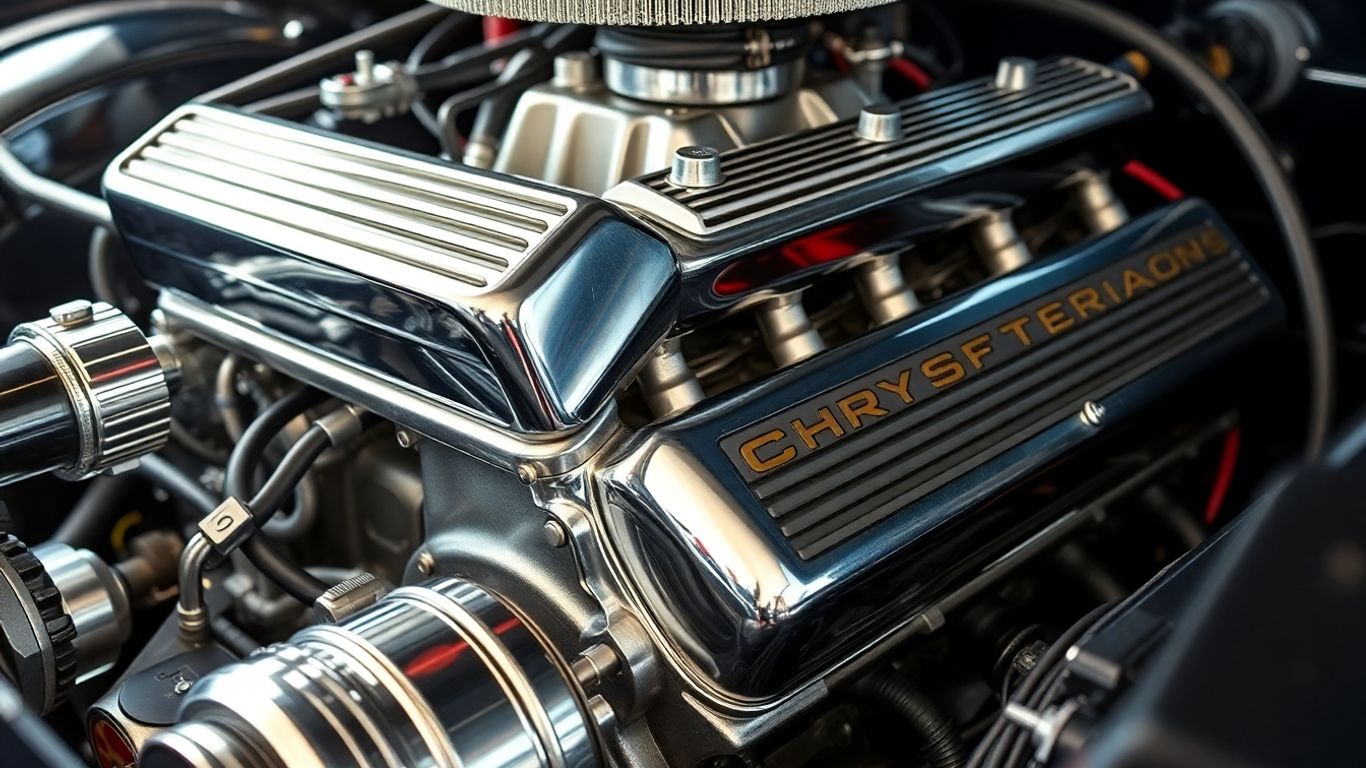 Chrysler engine close-up