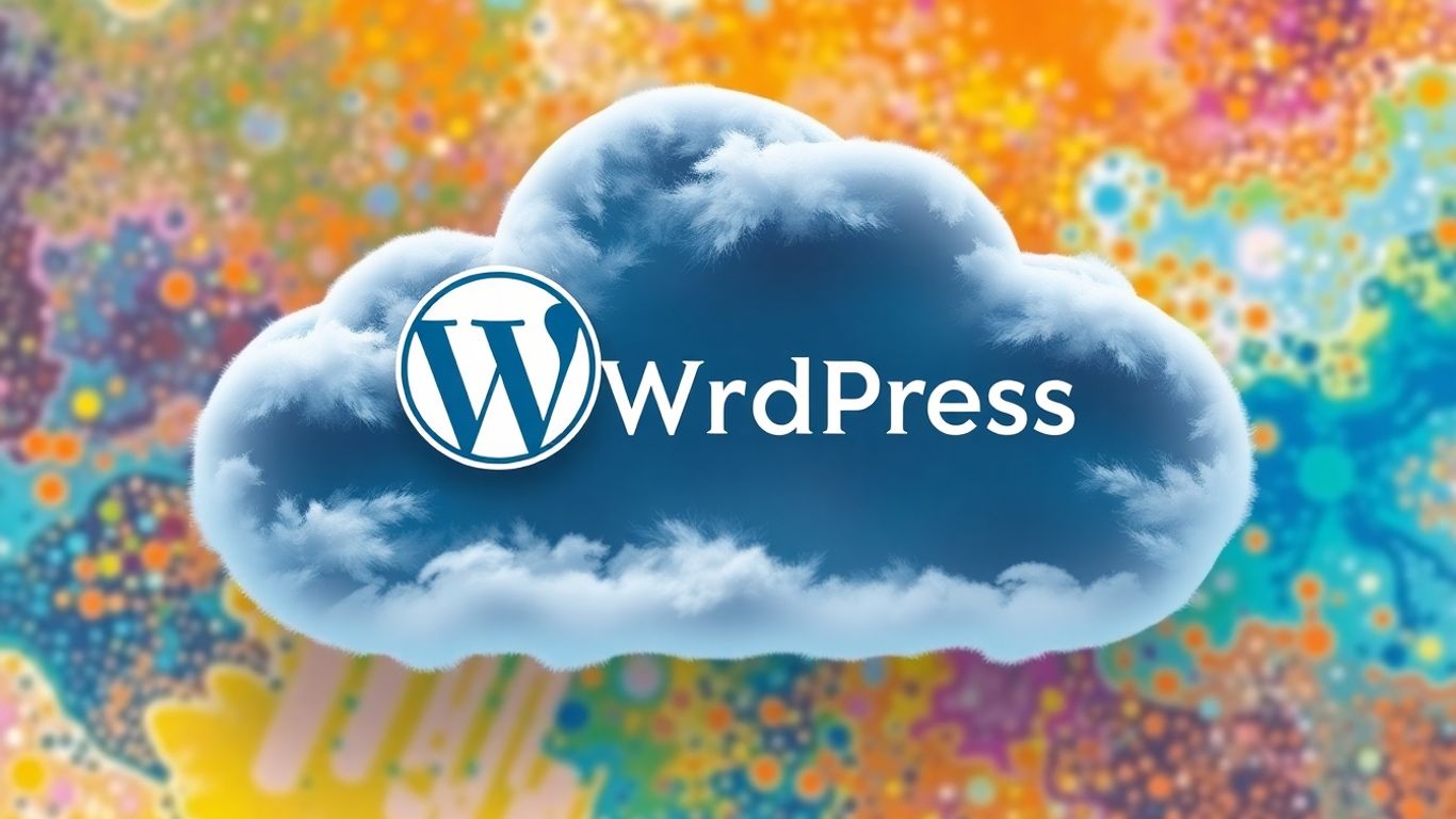 Cloudways and WordPress cloud hosting illustration