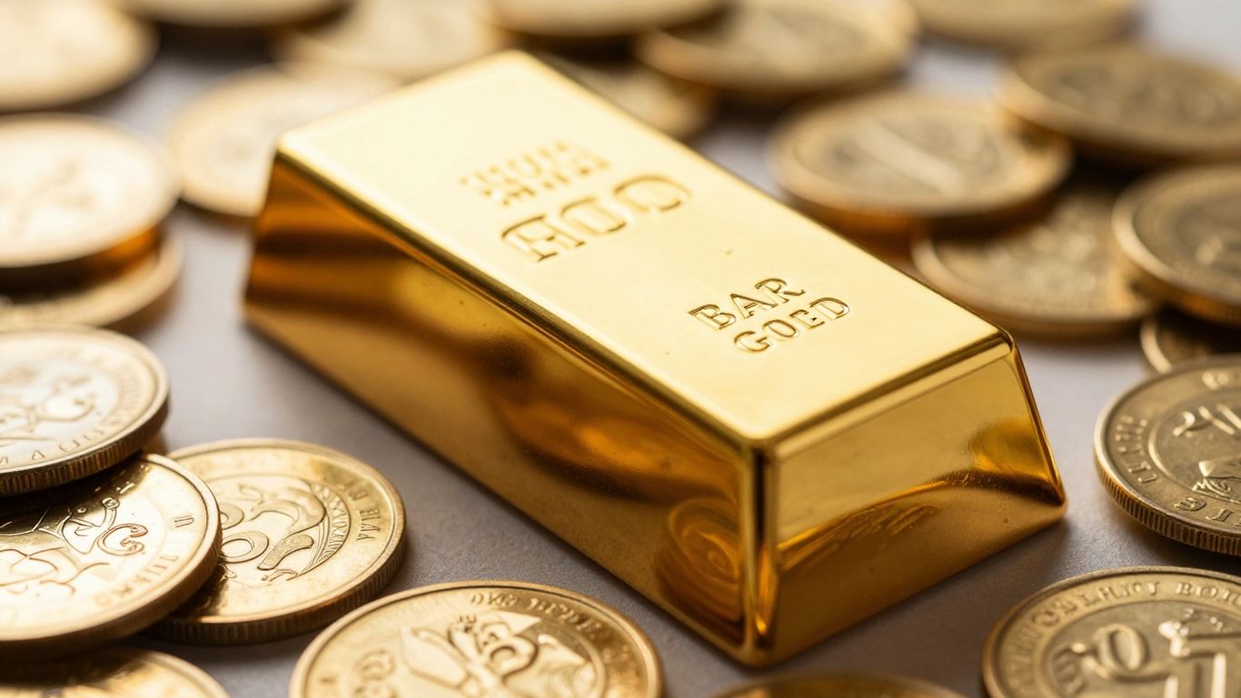 金币上的金锭