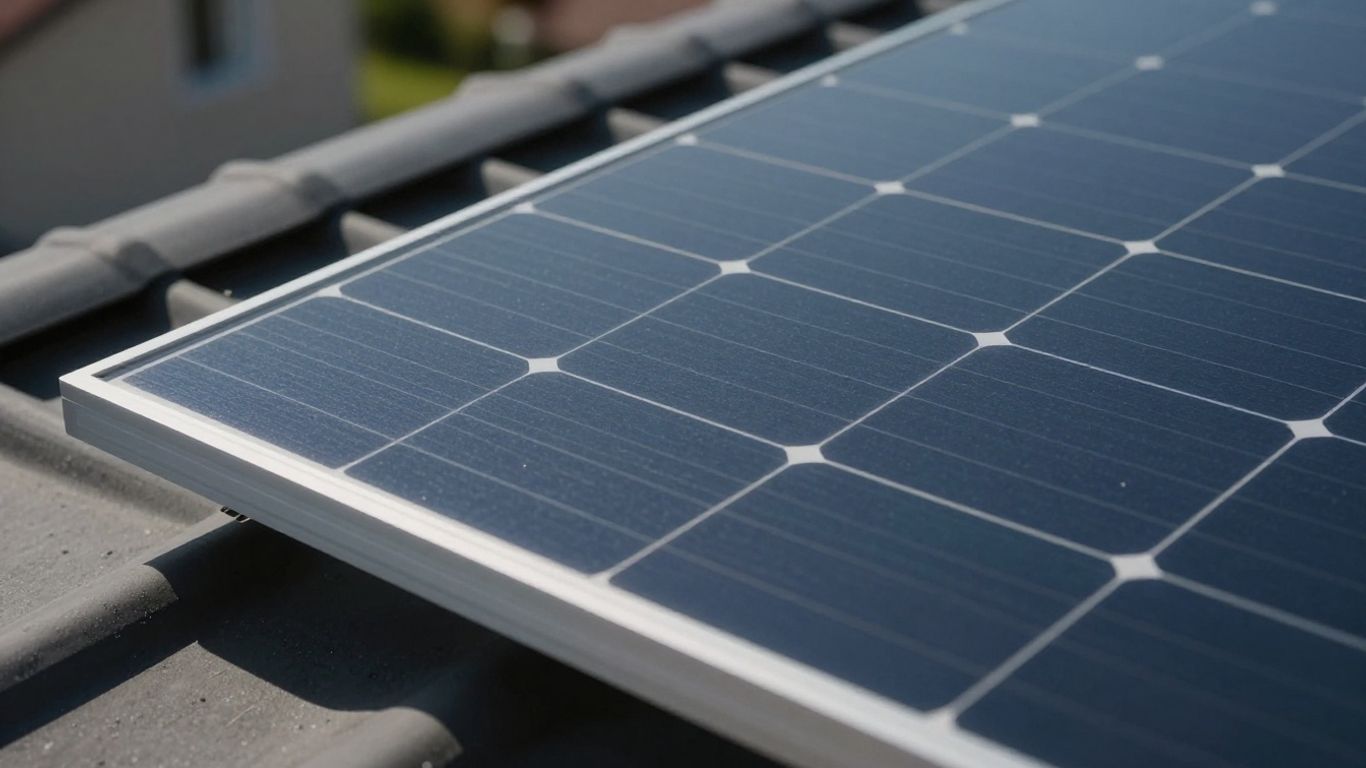 Beem solar panel on a residential roof.