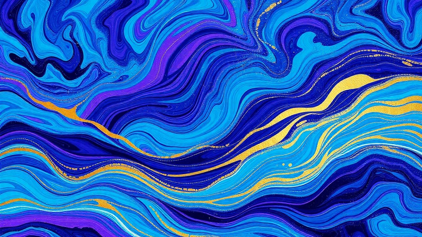 Abstract Scottish landscape with energetic colours.