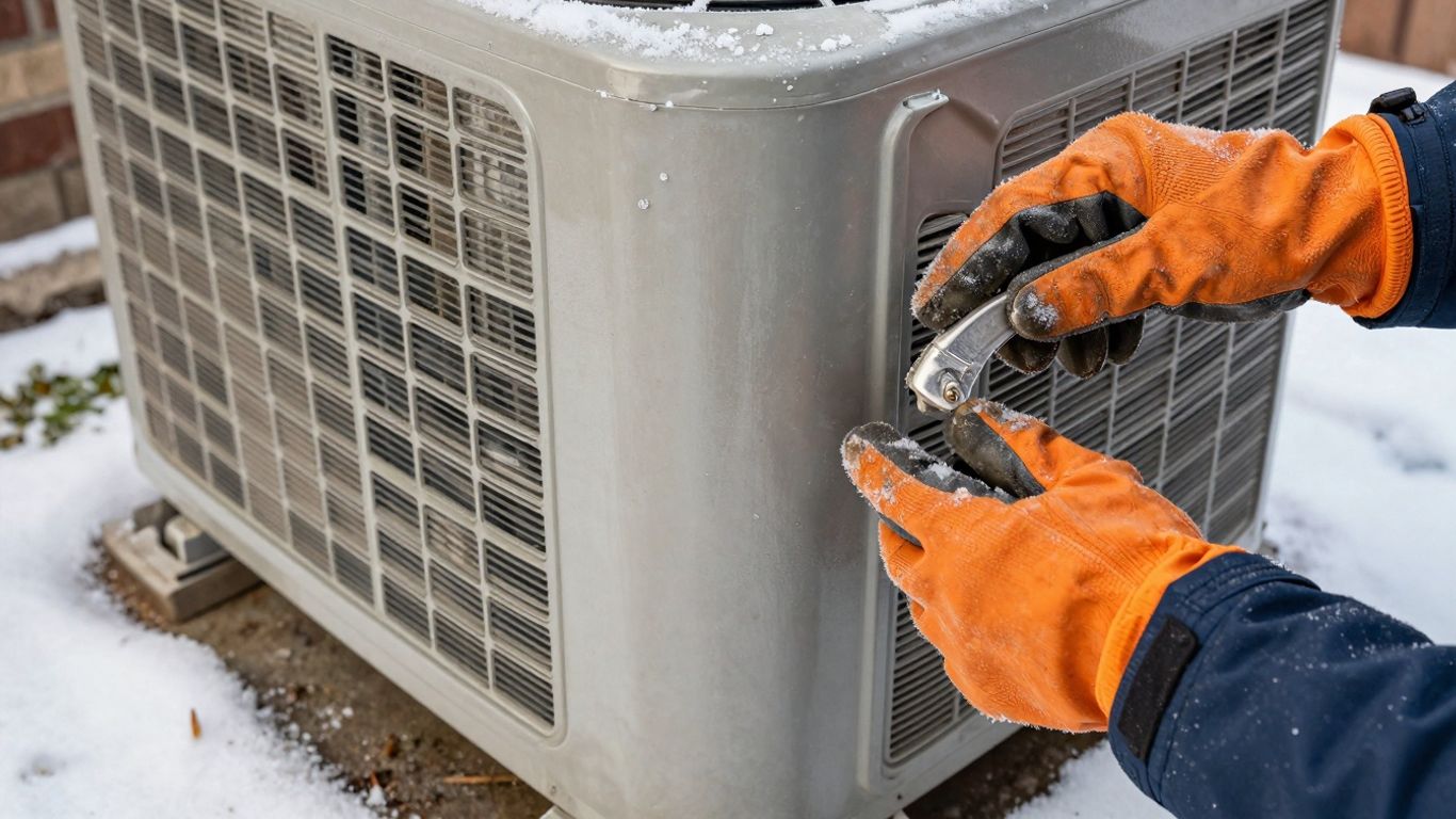 Winter HVAC maintenance check