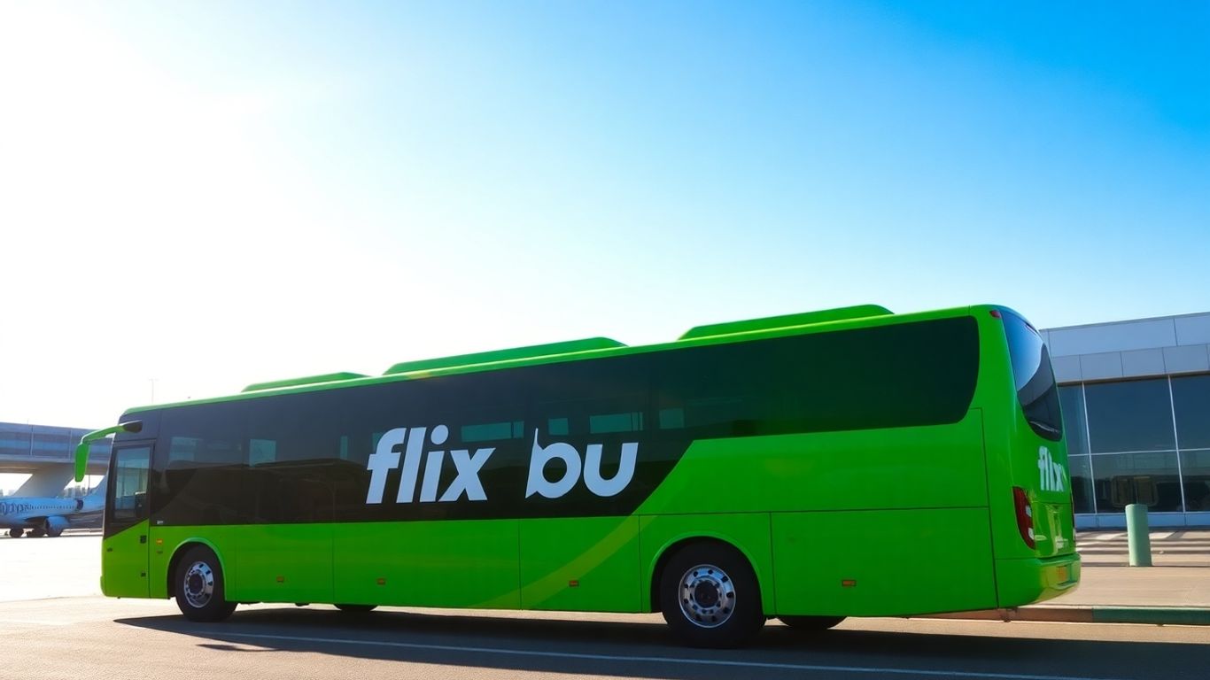 Ônibus FlixBus no Aeroporto do Porto