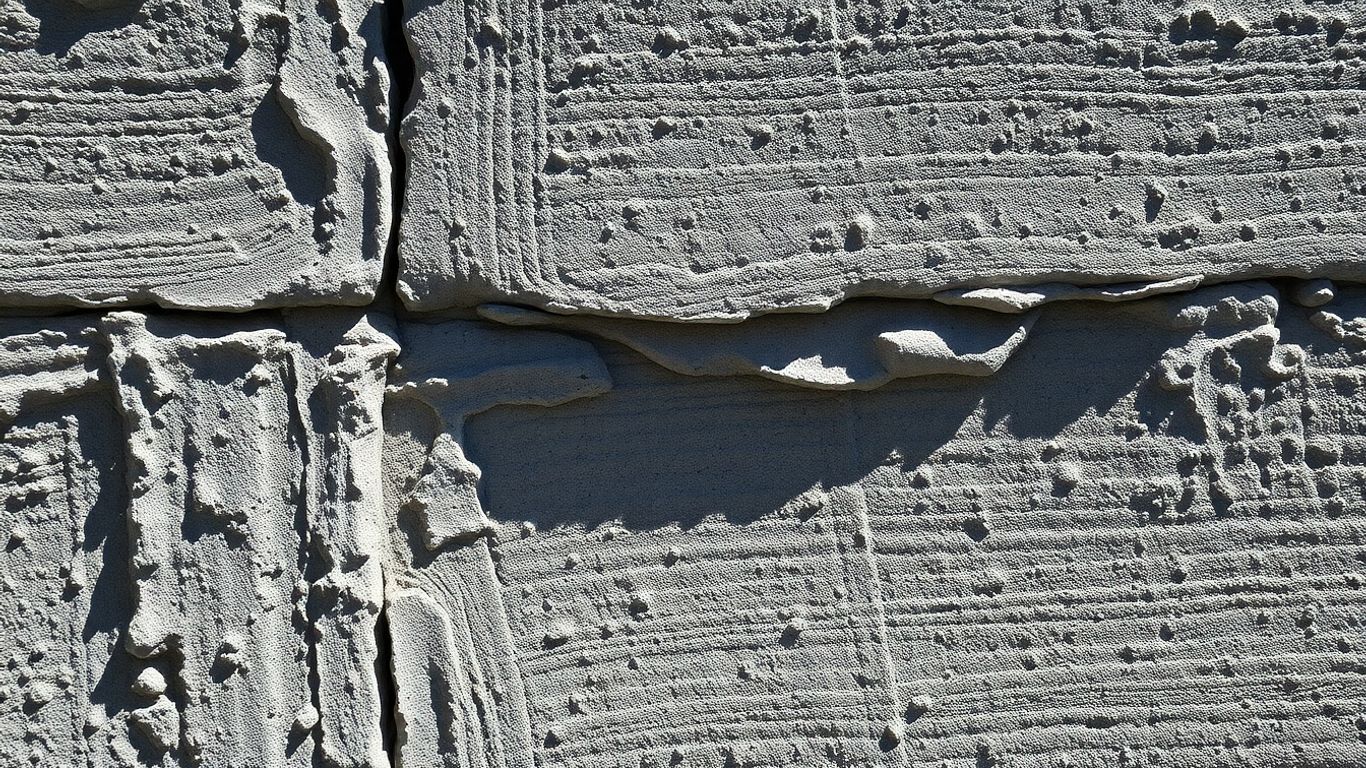 Close-up of rough structural concrete texture.