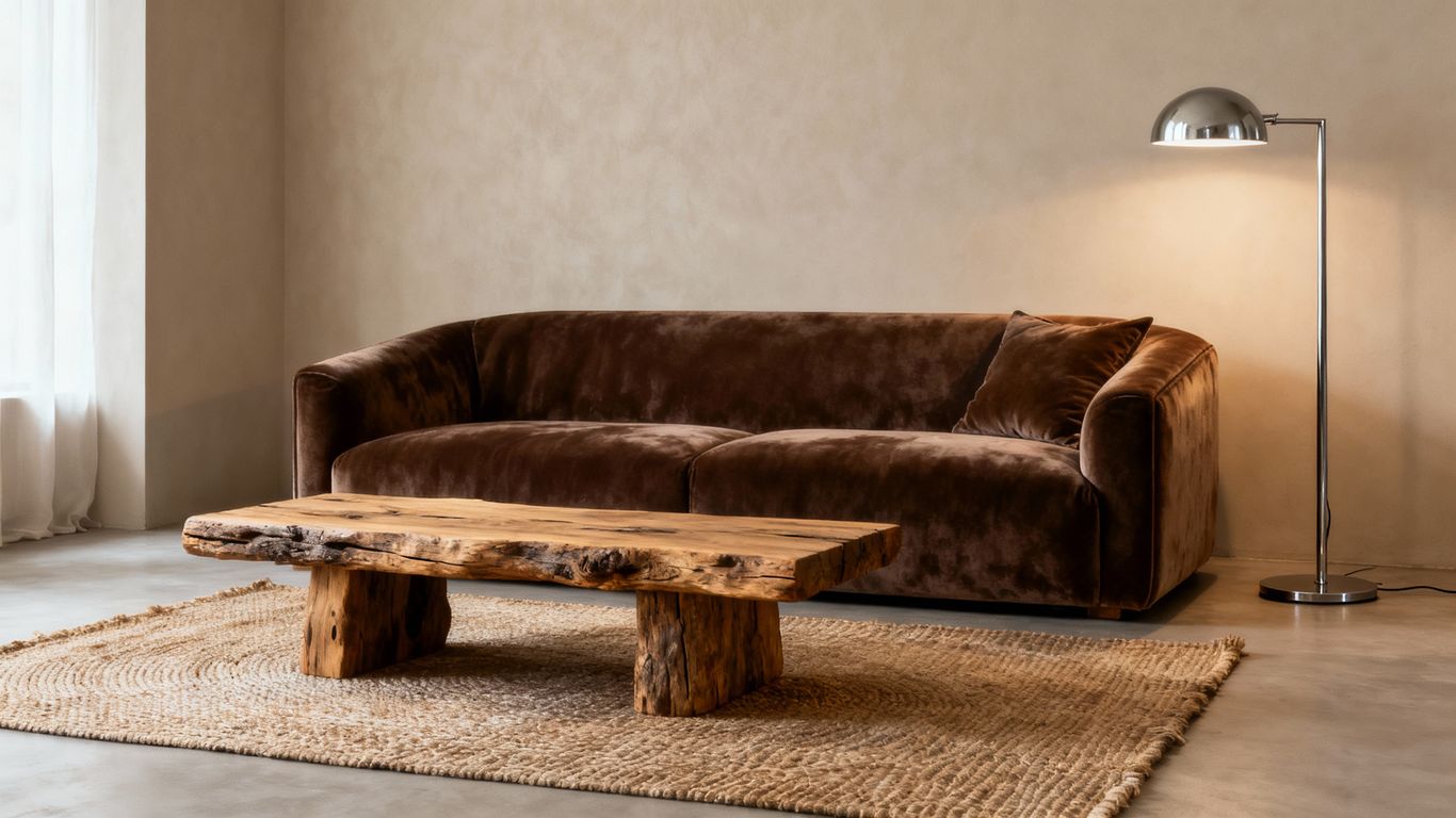 Interior design with mixed textures