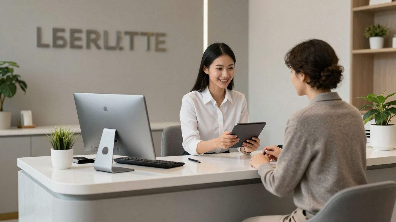 Clinic front desk automation efficiency