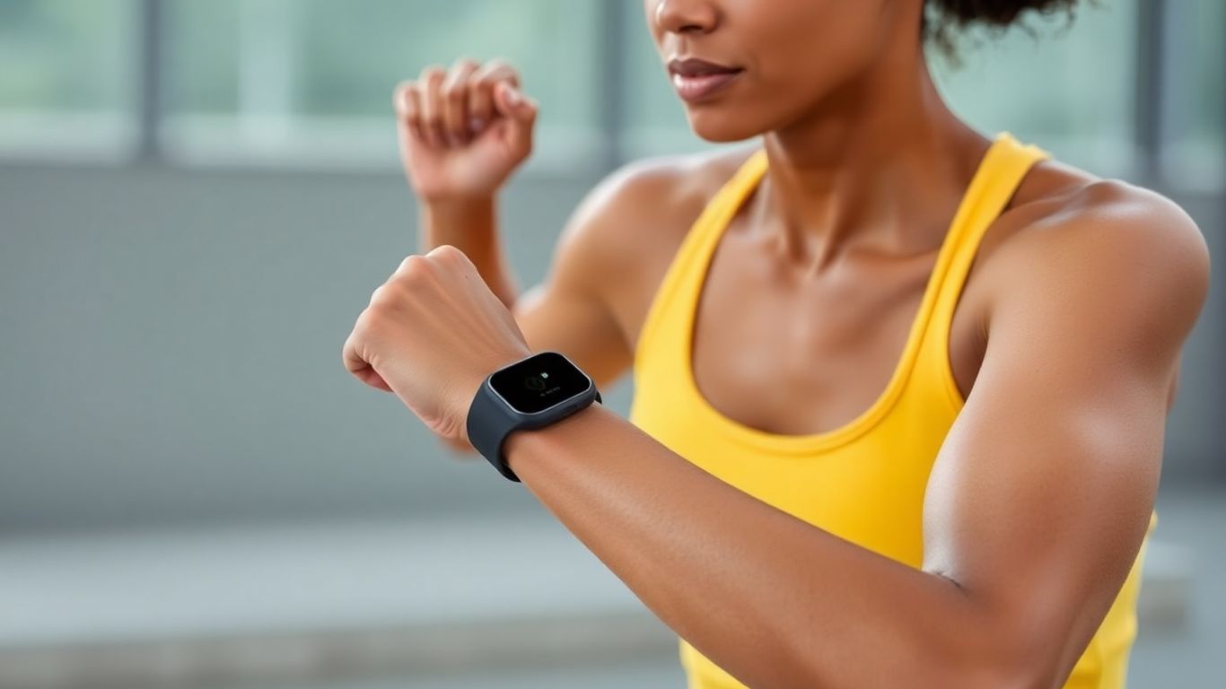 Person using BHIP ONE for personalized health tracking.