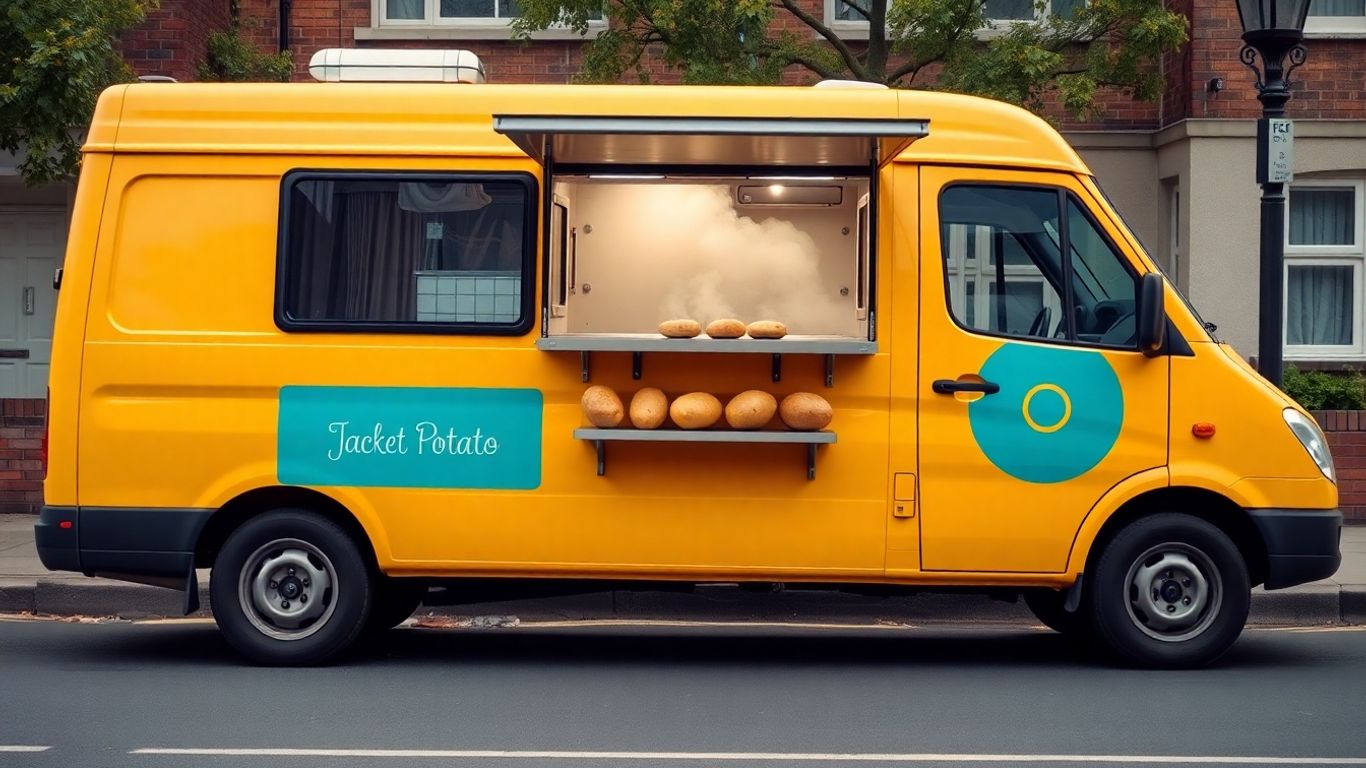 Mobile jacket potato van for sale in the UK.