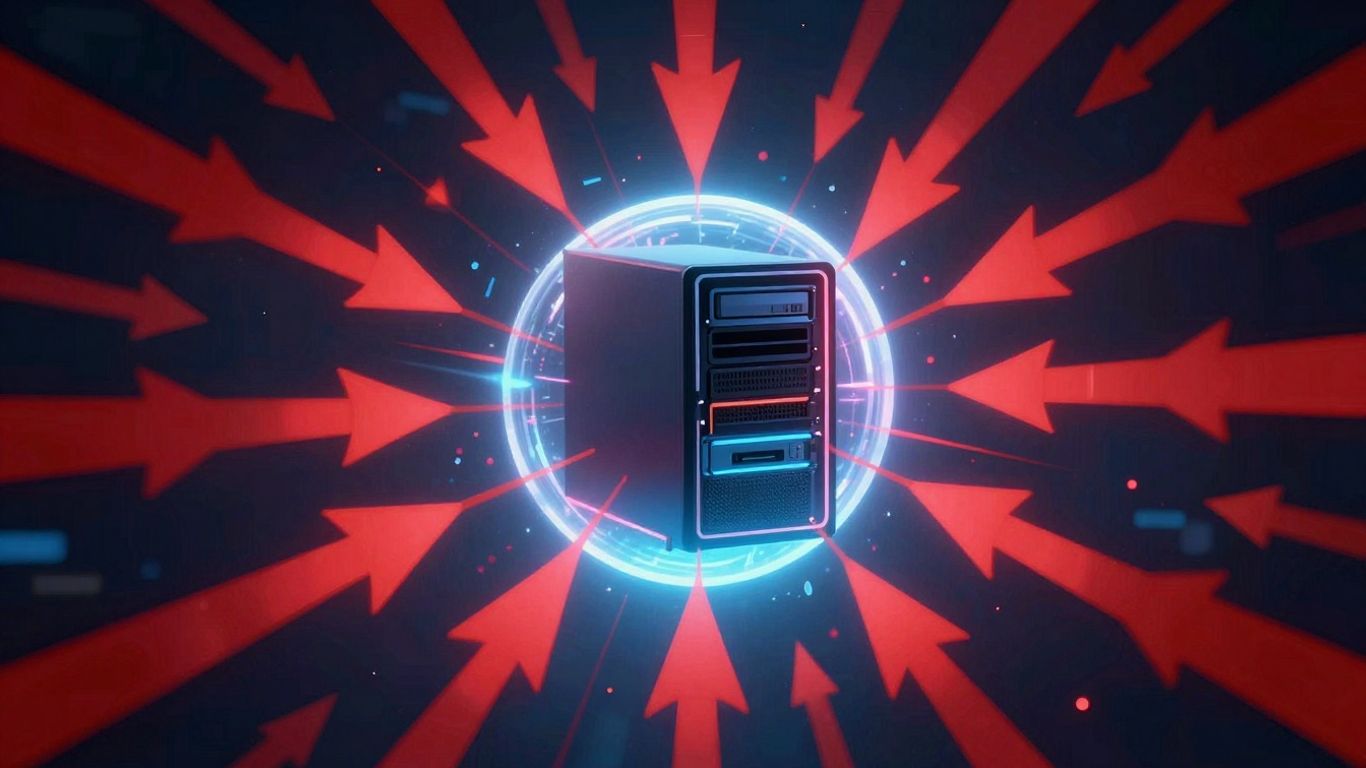 Digital network under DDoS attack