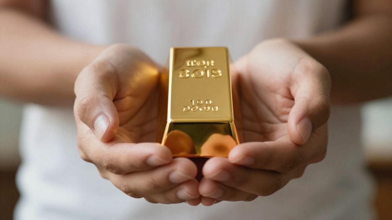 拿着金条的金手