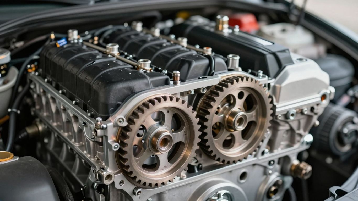 Nissan engine mechanical parts close-up