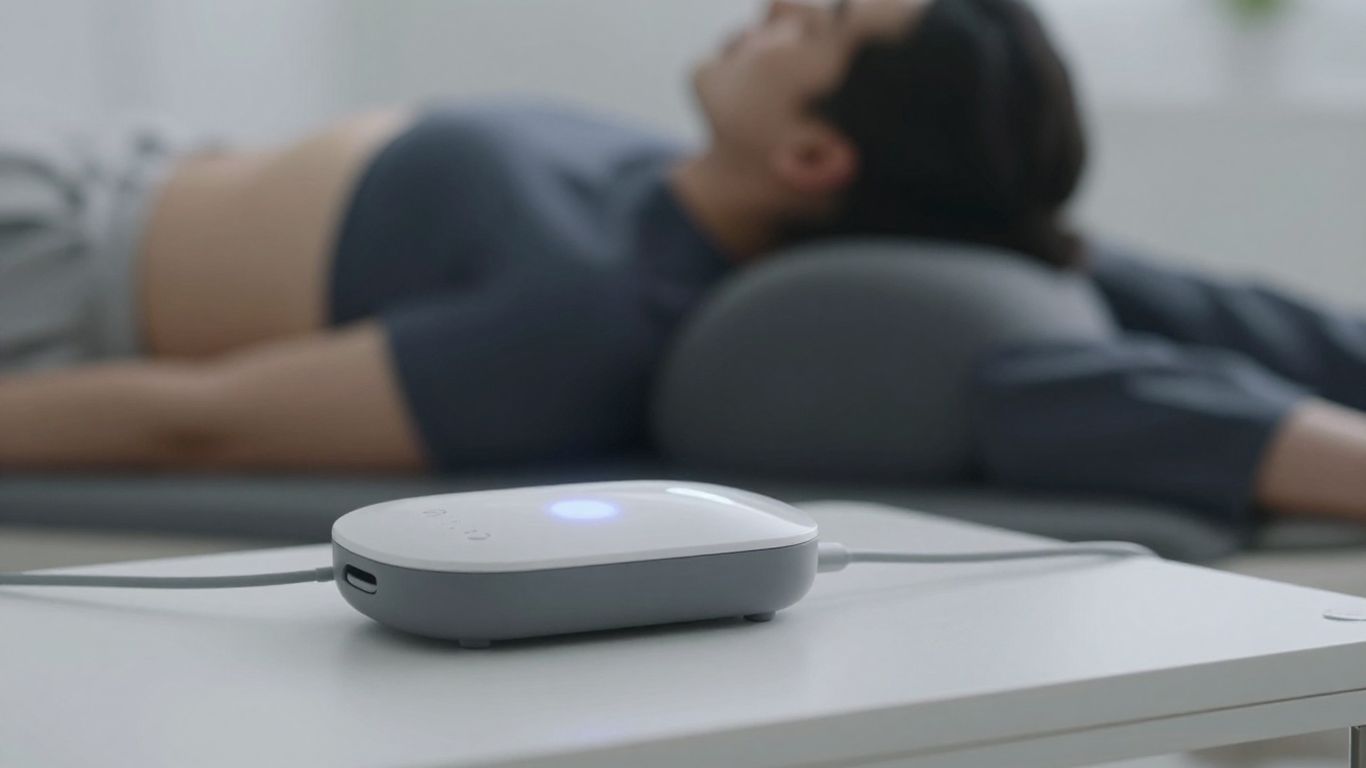 Modern PEMF device and relaxed person