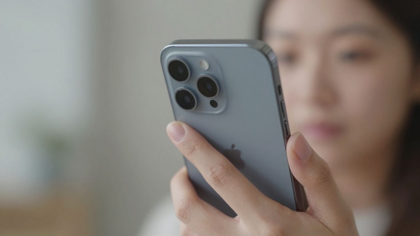 Smartphone camera attempting to scan a QR code.