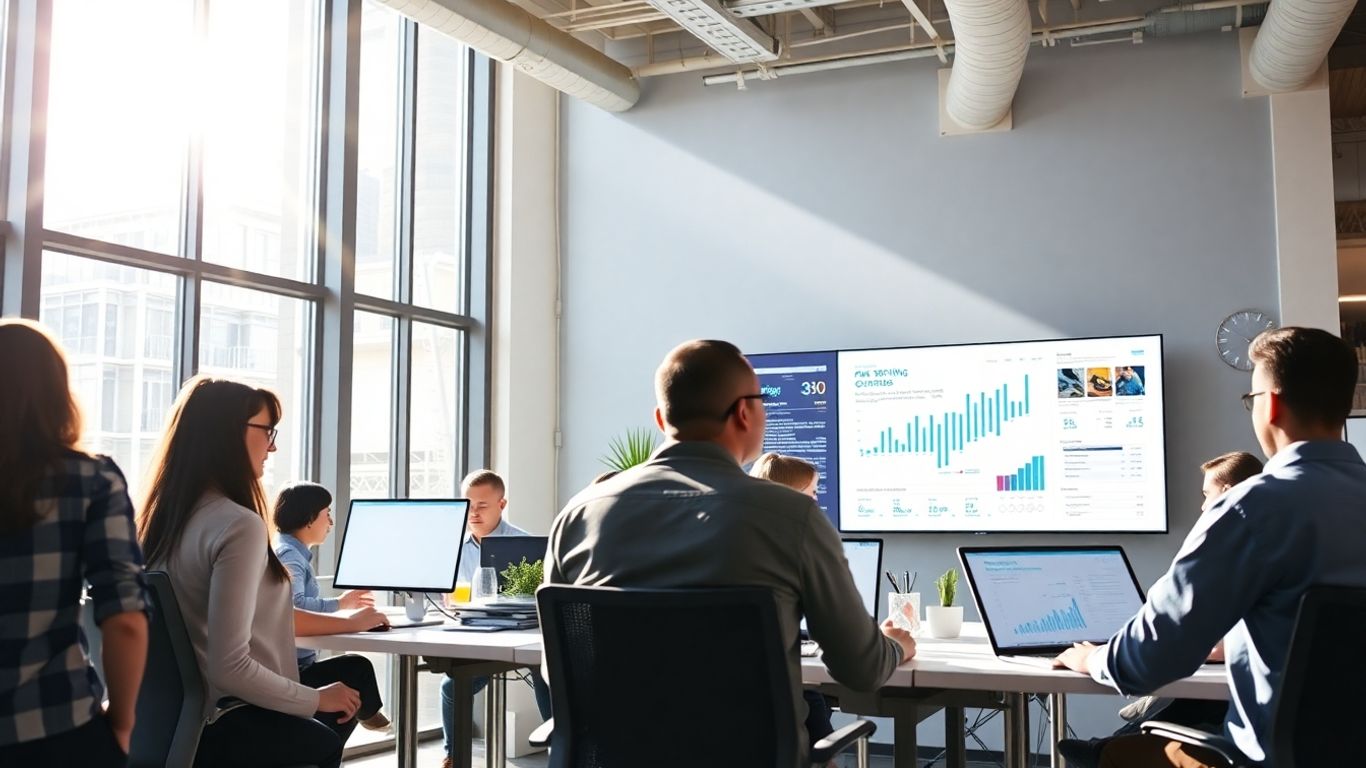 شعار راكوتن للإعلانات على شاشة رقمية