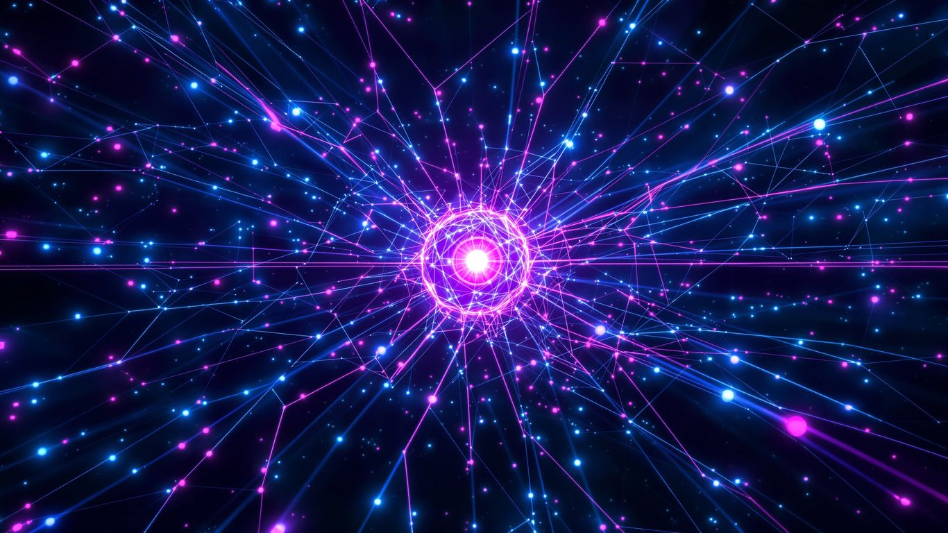 Glowing neural network with pulsing light