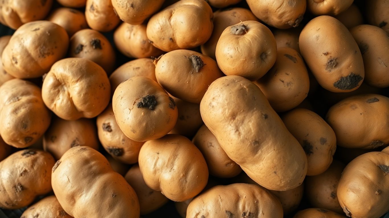 Biologische aardappelen met aarde, klaar om te koken.