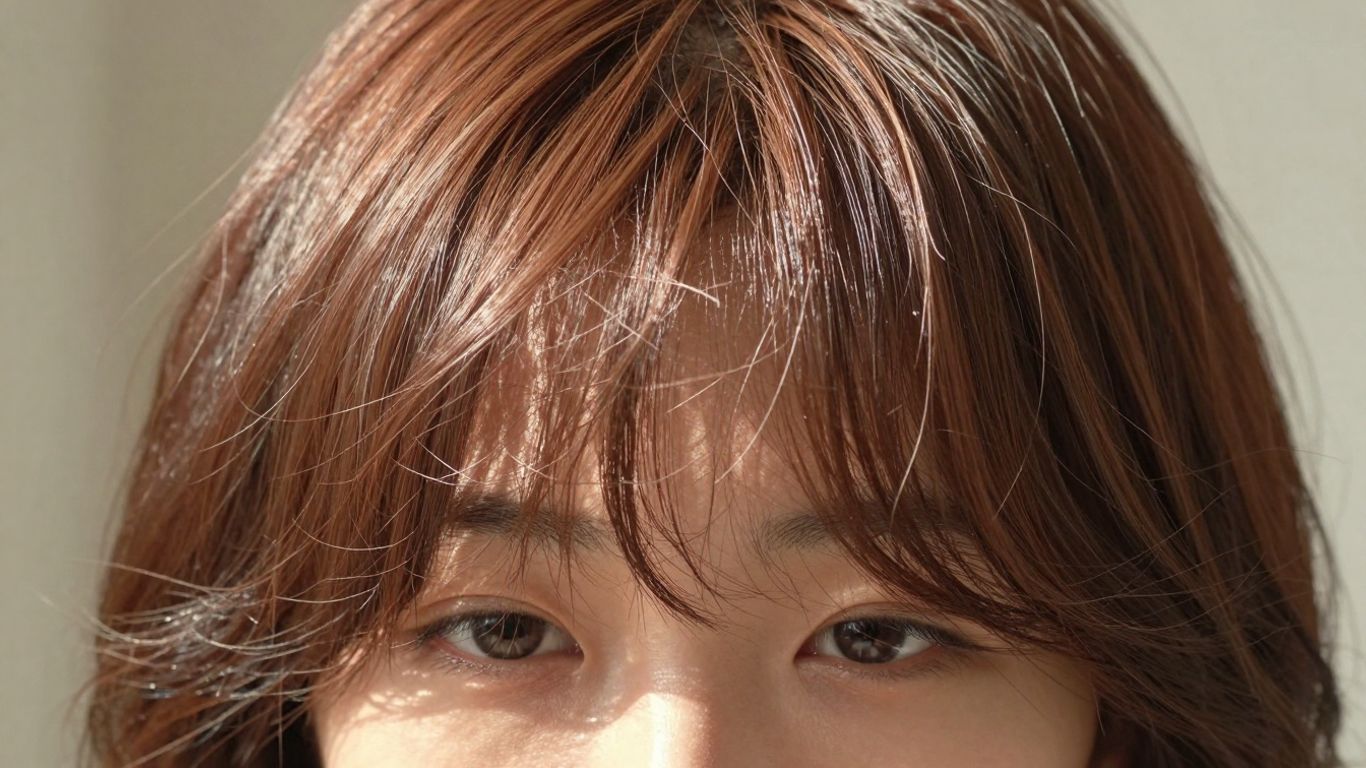 Healthy, shiny hair with natural volume.
