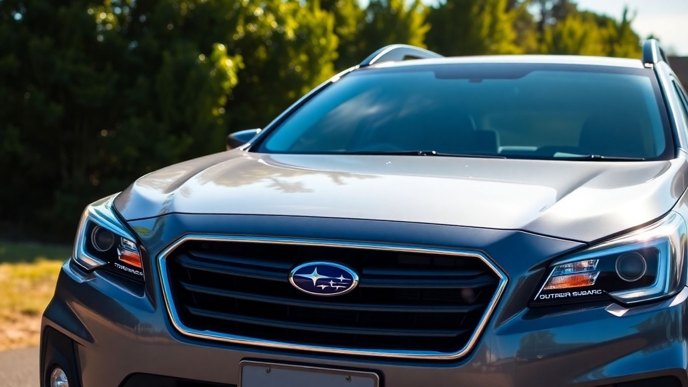 Subaru Outback in Australian sunlight